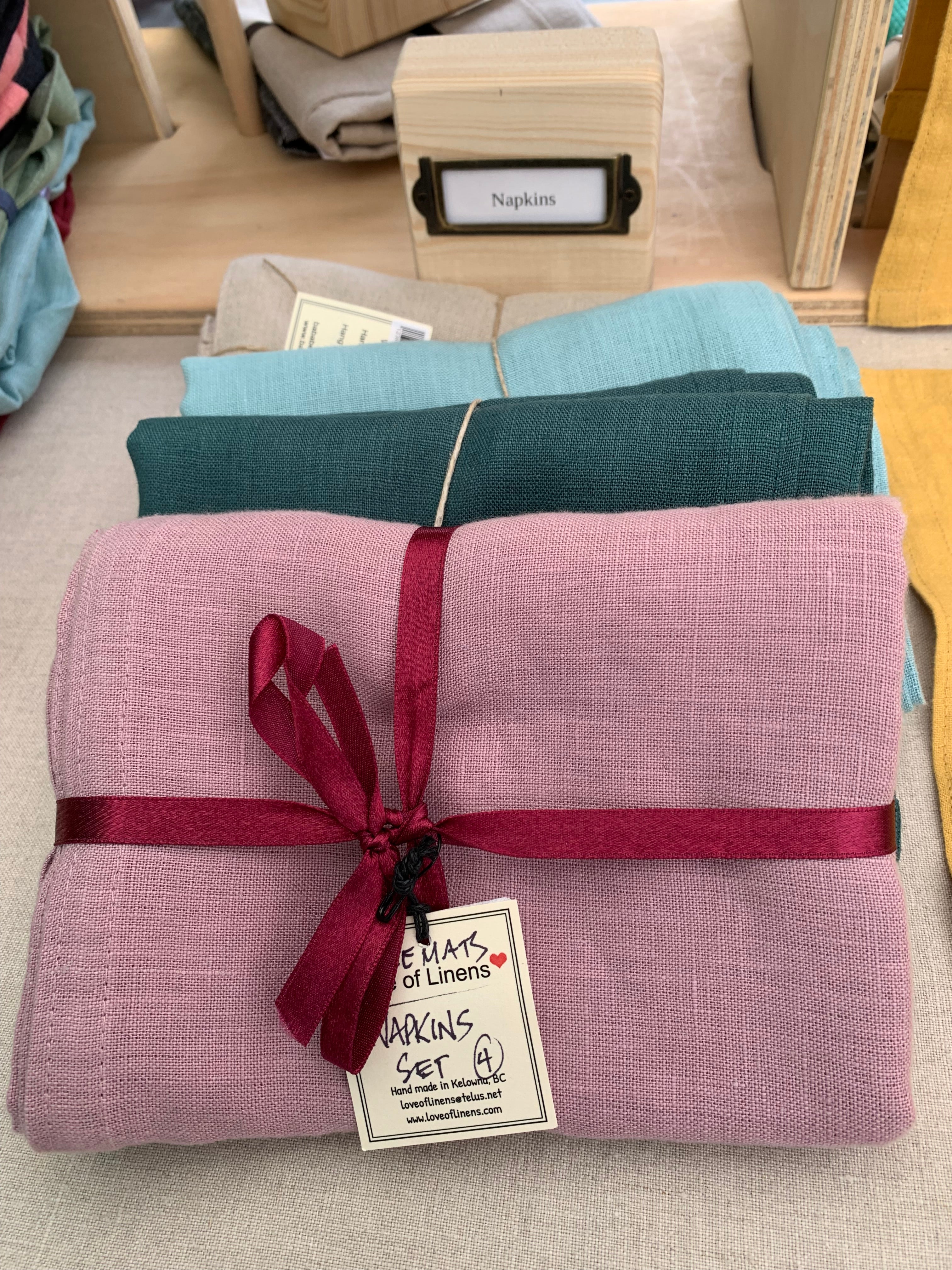 Linen Cocktail Napkins - set of 4