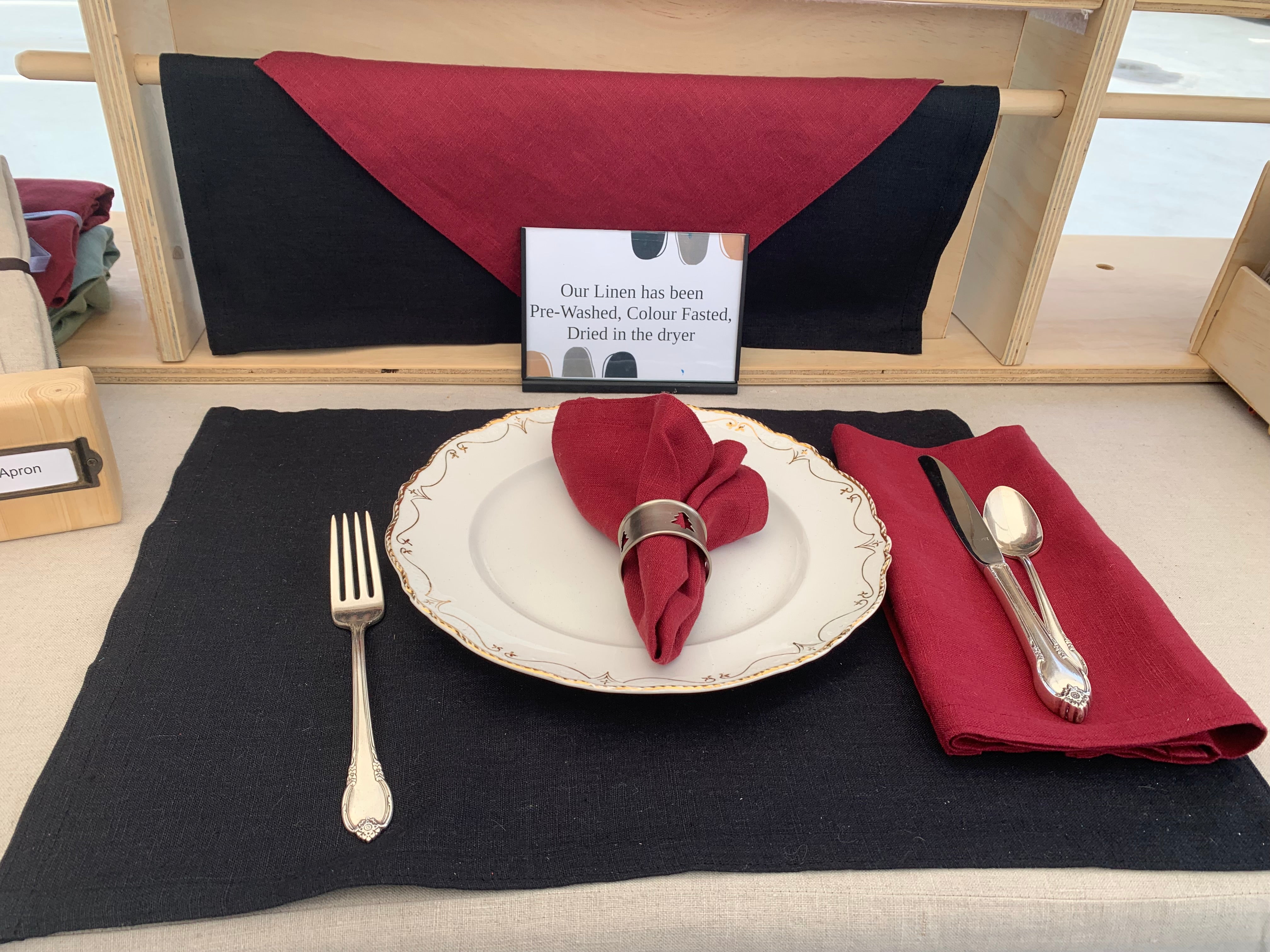 reusable restaurant napkins custom made